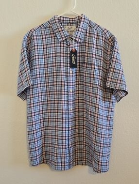 Grayers Multicolor Plaid Short Sleeve Button-Down Shirt - XL